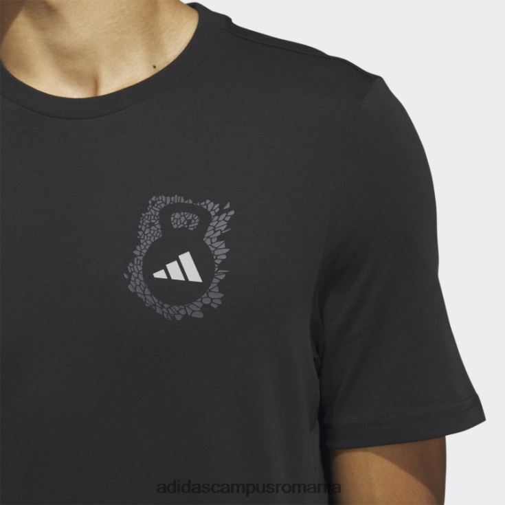 adidas campus romania Tricou negru cu mânecă scurtă Gator pentru antrenament aeroready bărbați negru J266N220713