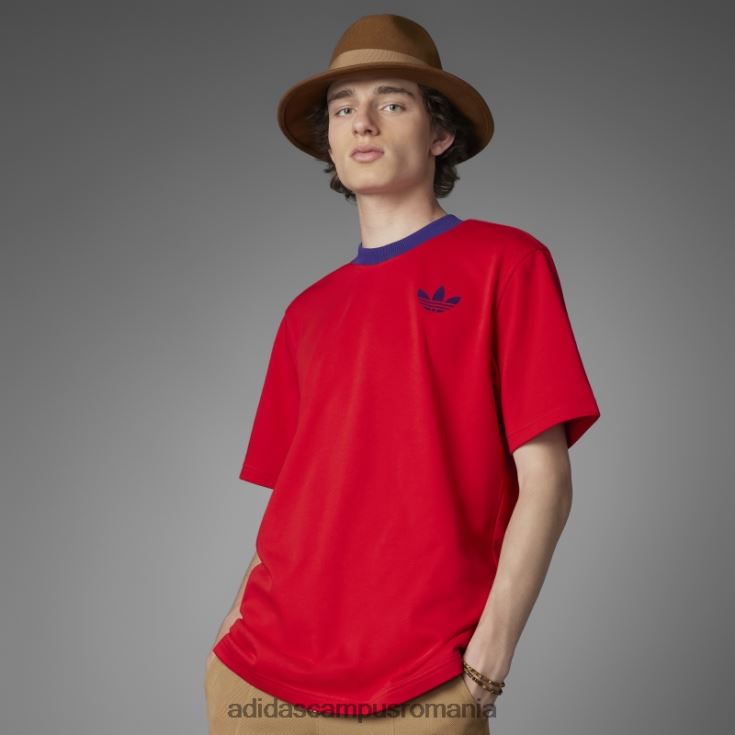 adidas campus romania adicolor heritage now tee trefoil mare stacojiu bărbați stacojiu J266N220408