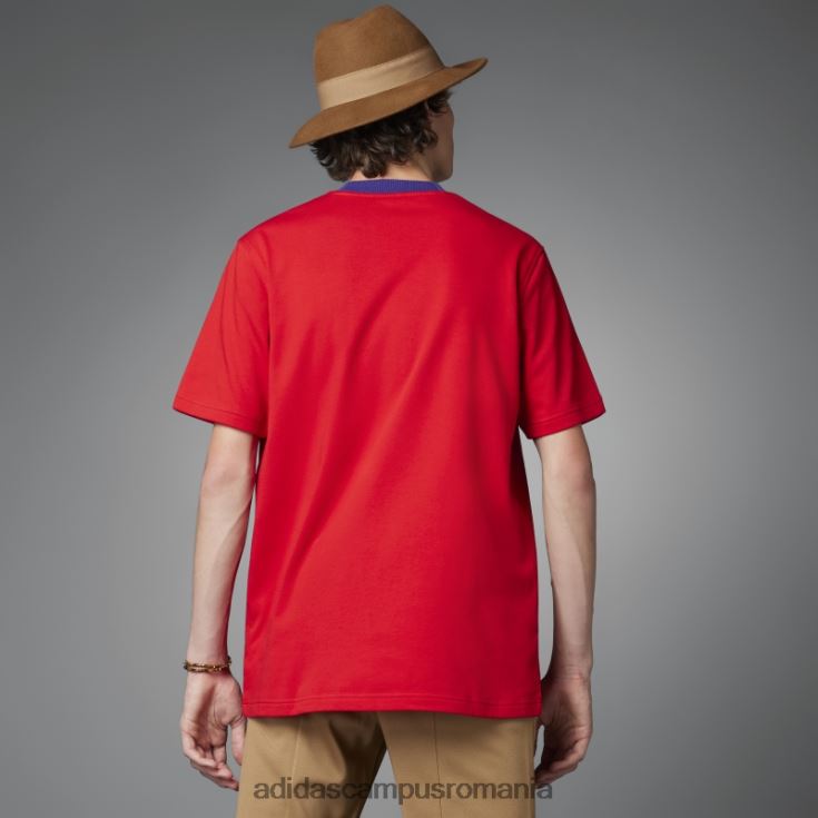 adidas campus romania adicolor heritage now tee trefoil mare stacojiu bărbați stacojiu J266N220408