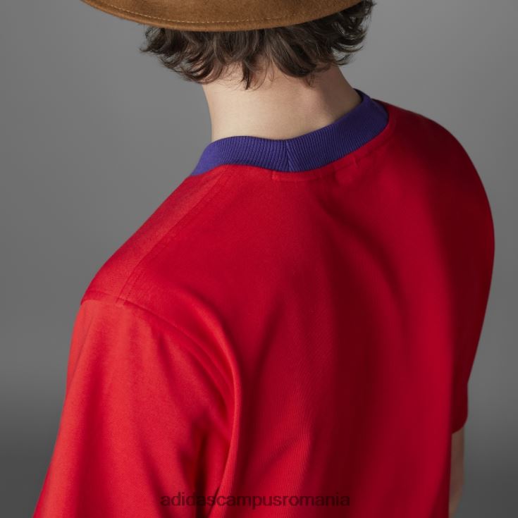 adidas campus romania adicolor heritage now tee trefoil mare stacojiu bărbați stacojiu J266N220408