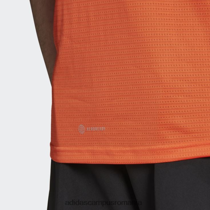 adidas campus romania deține tricou portocaliu bărbați portocaliu/argintiu J266N220204