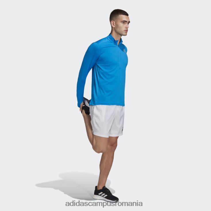 adidas campus romania own the run 1/2 fermoar tricou cu mânecă lungă blue rush bărbați papură albastră J266N220221