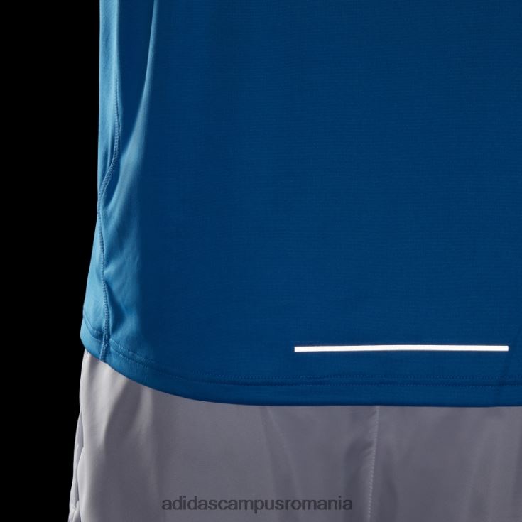 adidas campus romania own the run 1/2 fermoar tricou cu mânecă lungă blue rush bărbați papură albastră J266N220221
