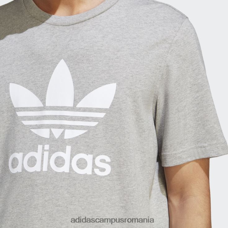 adidas campus romania tricou adicolor classics trefoil gri mediu bărbați gri mediu J266N220594