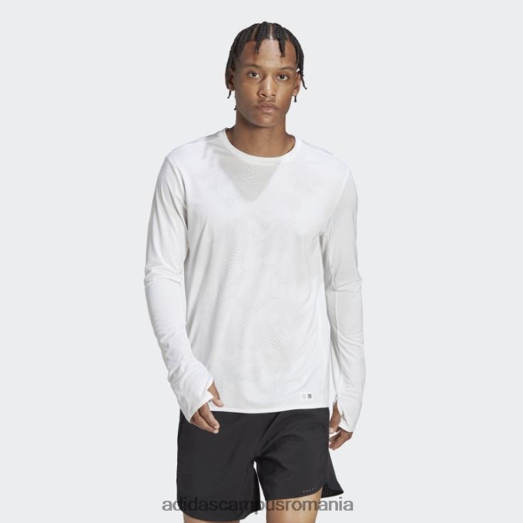adidas campus romania tricou alb făcut pentru a fi refăcut pentru alergare cu mânecă lungă bărbați alb J266N220603