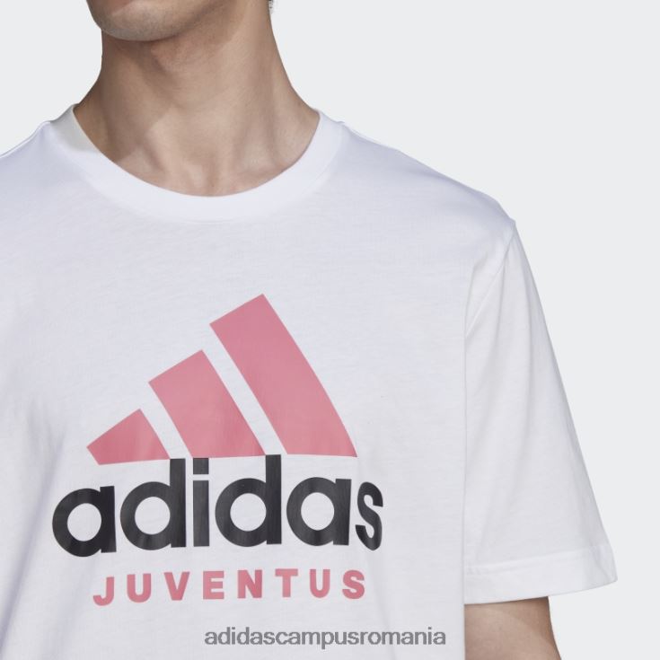 adidas campus romania tricou alb juventus DNA bărbați alb J266N220627