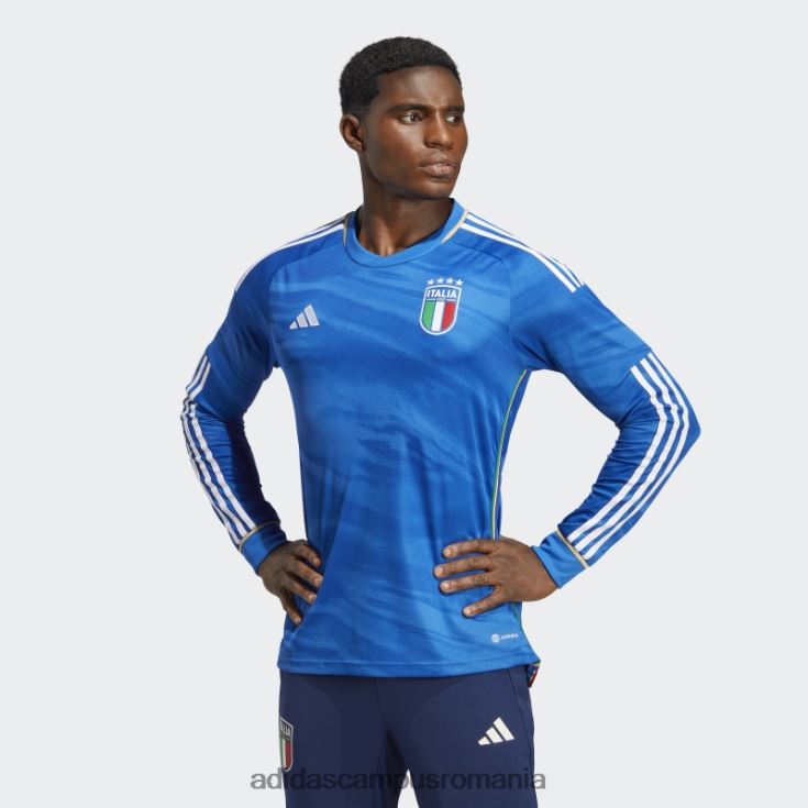 adidas campus romania tricou albastru italia 2023 acasă cu mânecă lungă adidas bărbați albastru J266N220577