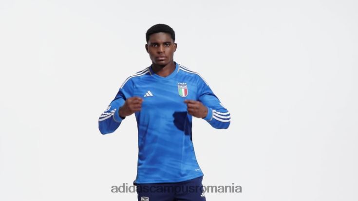 adidas campus romania tricou albastru italia 2023 acasă cu mânecă lungă adidas bărbați albastru J266N220577