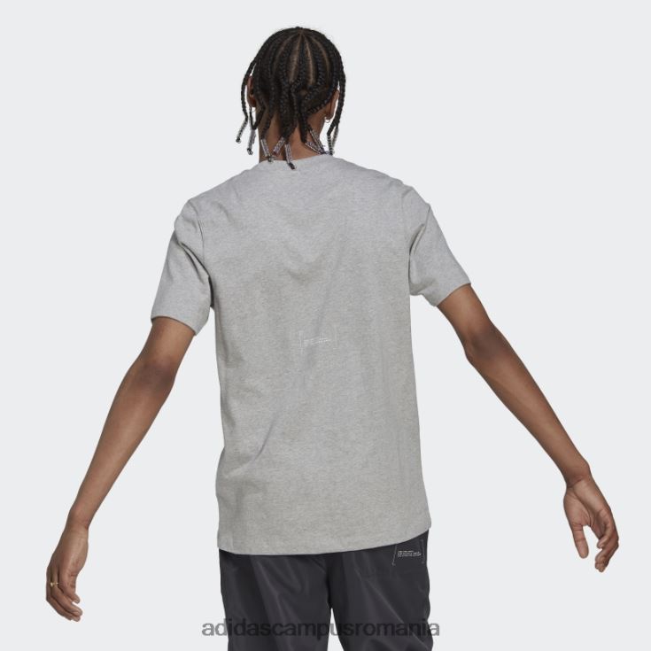 adidas campus romania tricou clasic gri mediu adidas bărbați gri mediu J266N220550