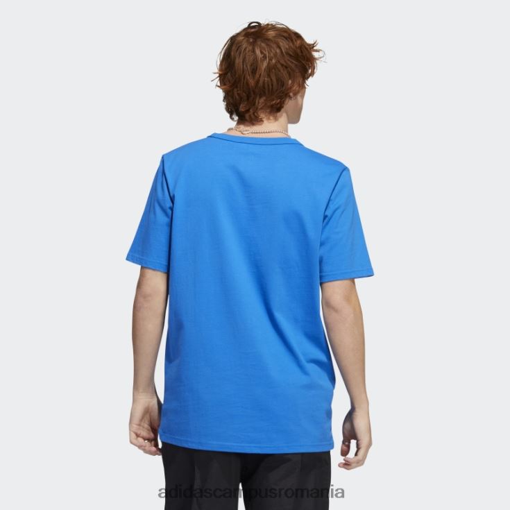 adidas campus romania tricou cu buzunar grea shmoofoil pasăre albastră adidas bărbați pasăre albastră/albă J266N220541