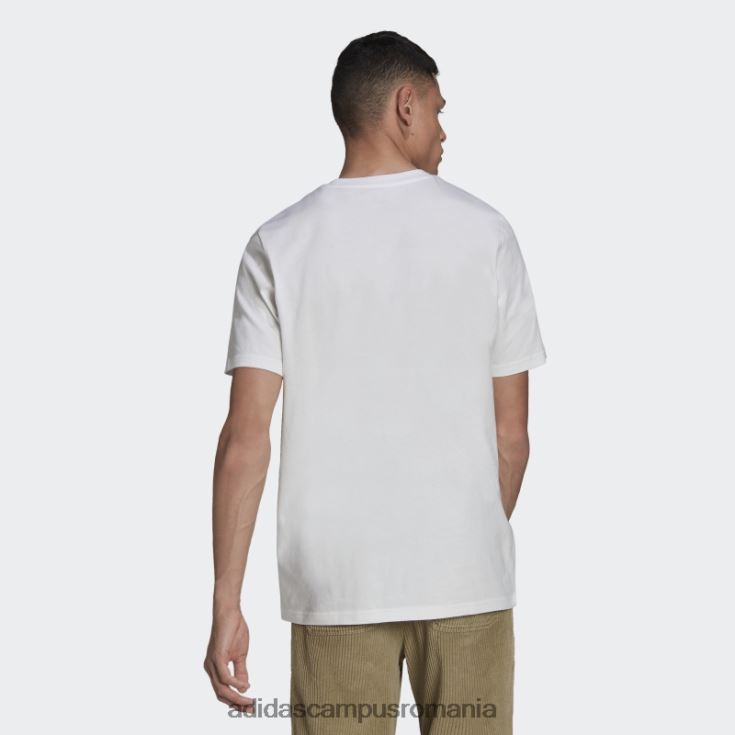 adidas campus romania tricou cu logo futbol adidas alb bărbați alb J266N220514