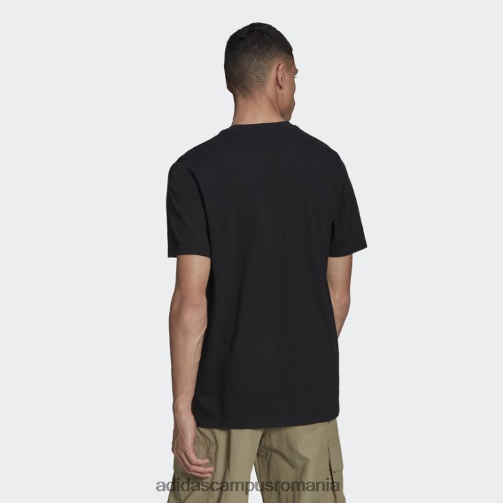 adidas campus romania tricou cu logo futbol negru bărbați negru J266N220618
