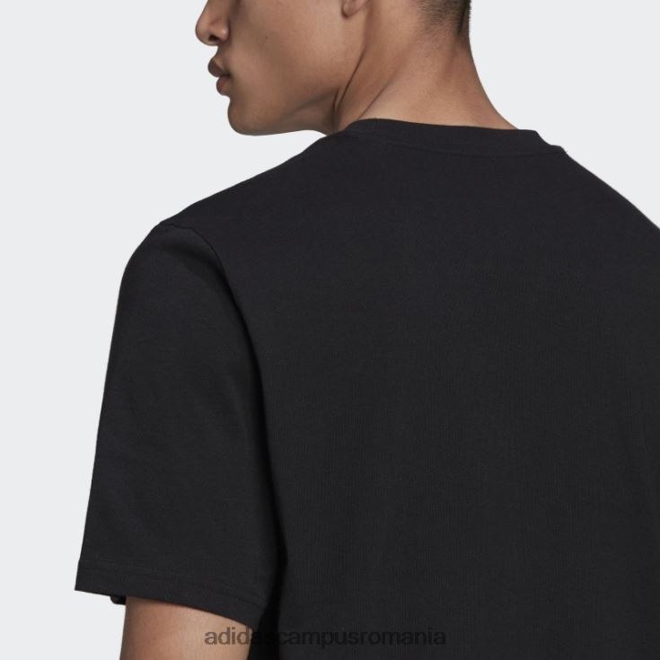 adidas campus romania tricou cu logo futbol negru bărbați negru J266N220618
