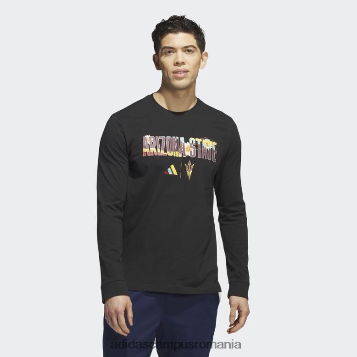adidas campus romania tricou cu mânecă lungă Black Sun Devils bărbați negru/multi J266N220692