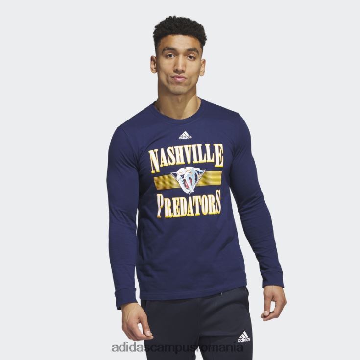 adidas campus romania tricou cu mânecă lungă de la prădători bleumarin bărbați navy/nhl-npr-51q J266N220590