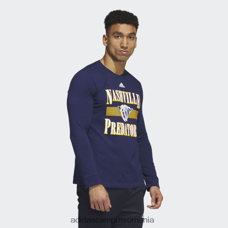 adidas campus romania tricou cu mânecă lungă de la prădători bleumarin bărbați navy/nhl-npr-51q J266N220590