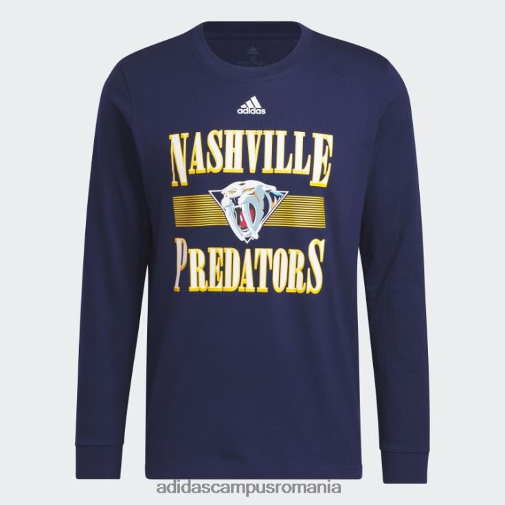 adidas campus romania tricou cu mânecă lungă de la prădători bleumarin bărbați navy/nhl-npr-51q J266N220590