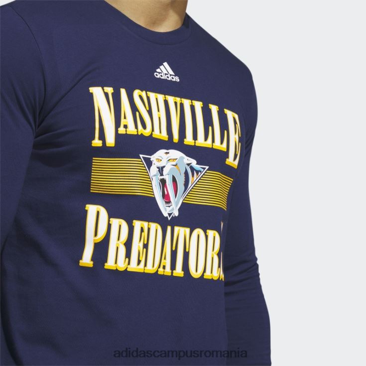 adidas campus romania tricou cu mânecă lungă de la prădători bleumarin bărbați navy/nhl-npr-51q J266N220590
