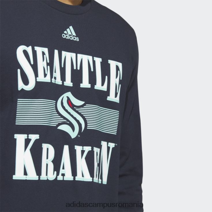 adidas campus romania tricou cu mânecă lungă kraken playmaker night navy bărbați marina de noapte/nhlskr52d J266N220491