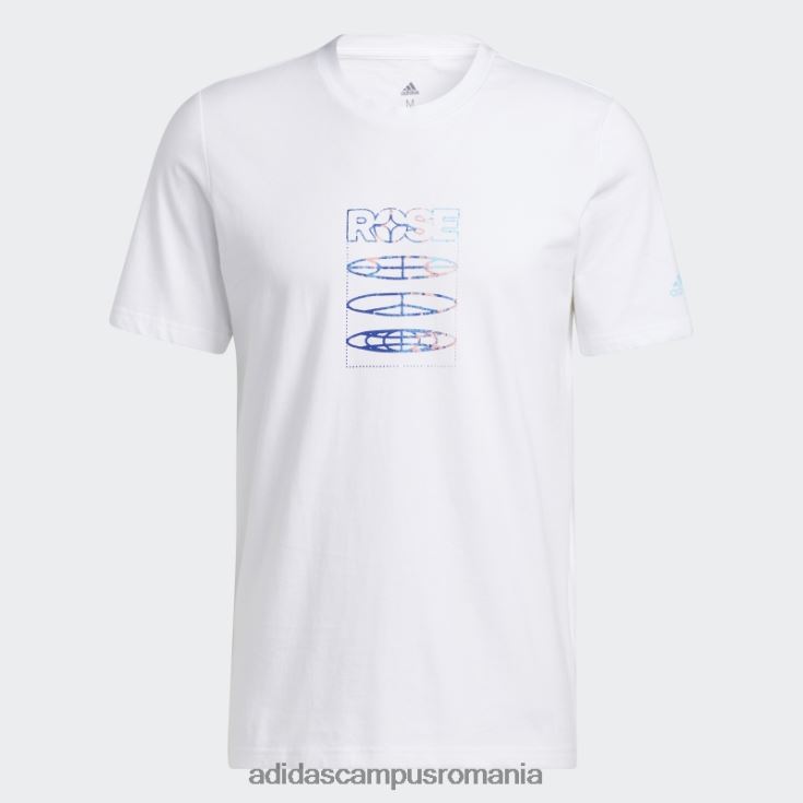adidas campus romania tricou cu trandafir alb bărbați alb J266N220542
