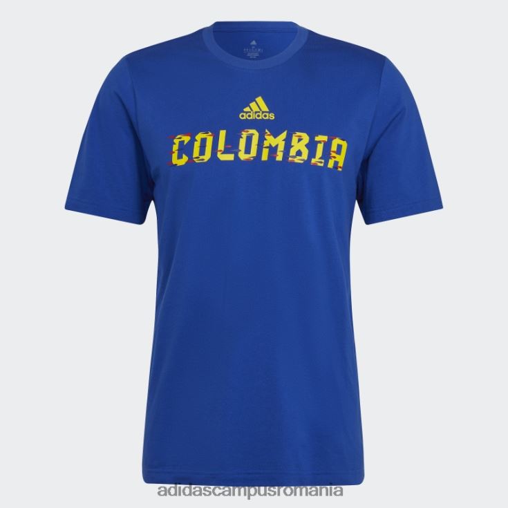 adidas campus romania tricou cupa mondială fifa 2022 columbia albastru regal bărbați albastru regal J266N220660