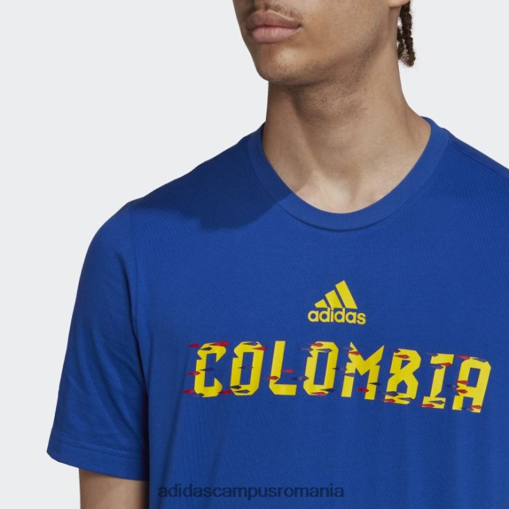 adidas campus romania tricou cupa mondială fifa 2022 columbia albastru regal bărbați albastru regal J266N220660