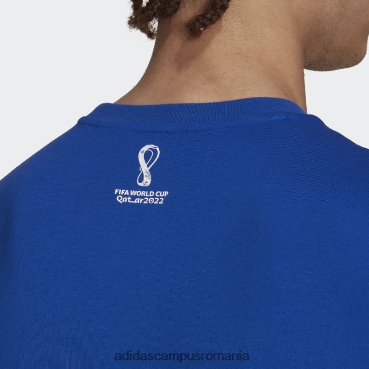 adidas campus romania tricou cupa mondială fifa 2022 columbia albastru regal bărbați albastru regal J266N220660