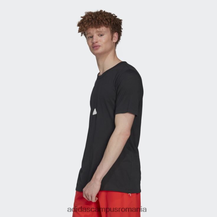 adidas campus romania tricou elegant negru bărbați negru J266N220407