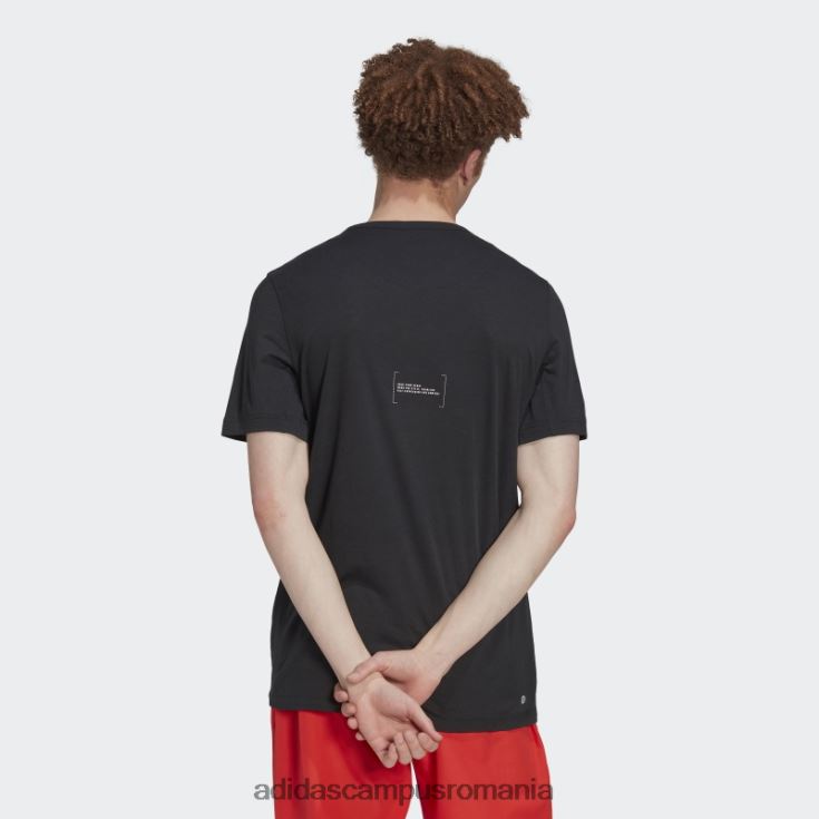 adidas campus romania tricou elegant negru bărbați negru J266N220407