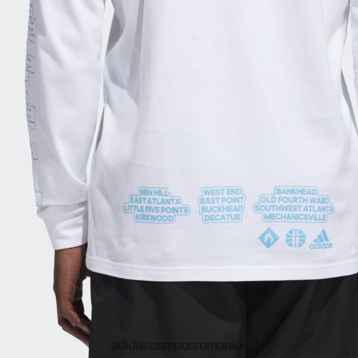 adidas campus romania tricou grafic alb adidas bărbați alb J266N220631