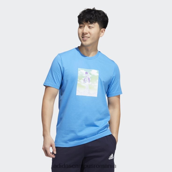adidas campus romania tricou grafic boost rocket albastru adidas bărbați albastru J266N220226