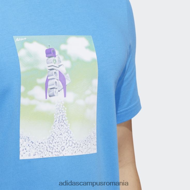 adidas campus romania tricou grafic boost rocket albastru adidas bărbați albastru J266N220226