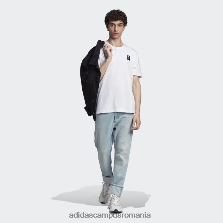adidas campus romania tricou grafic juventus alb bărbați alb J266N220419