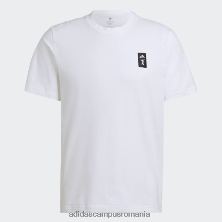 adidas campus romania tricou grafic juventus alb bărbați alb J266N220419