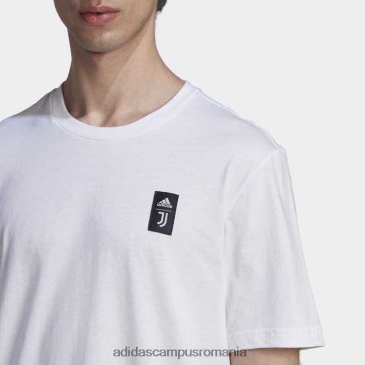 adidas campus romania tricou grafic juventus alb bărbați alb J266N220419