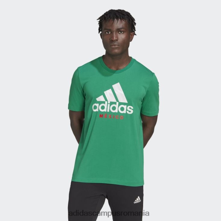 adidas campus romania tricou grafic mexic verde bărbați verde J266N220732