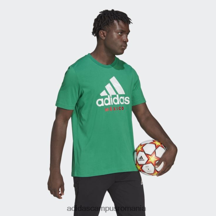 adidas campus romania tricou grafic mexic verde bărbați verde J266N220732
