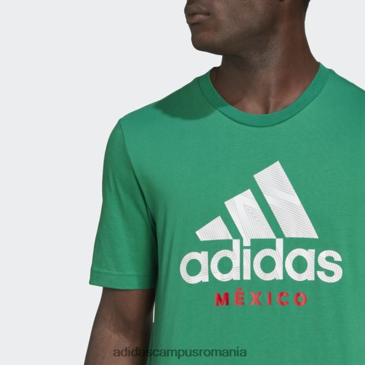 adidas campus romania tricou grafic mexic verde bărbați verde J266N220732