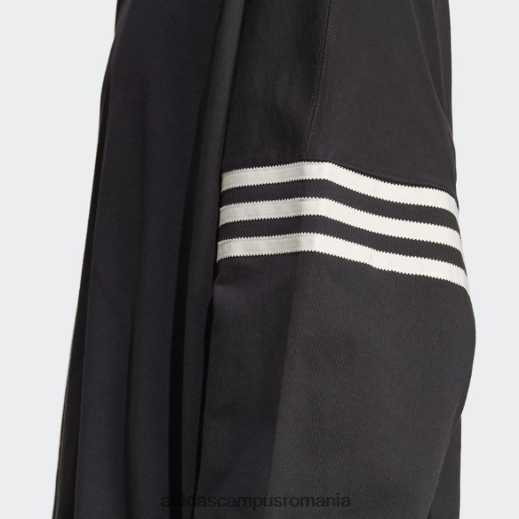 adidas campus romania tricou negru adicolor neuclassics cu mânecă lungă bărbați alb negru J266N220417