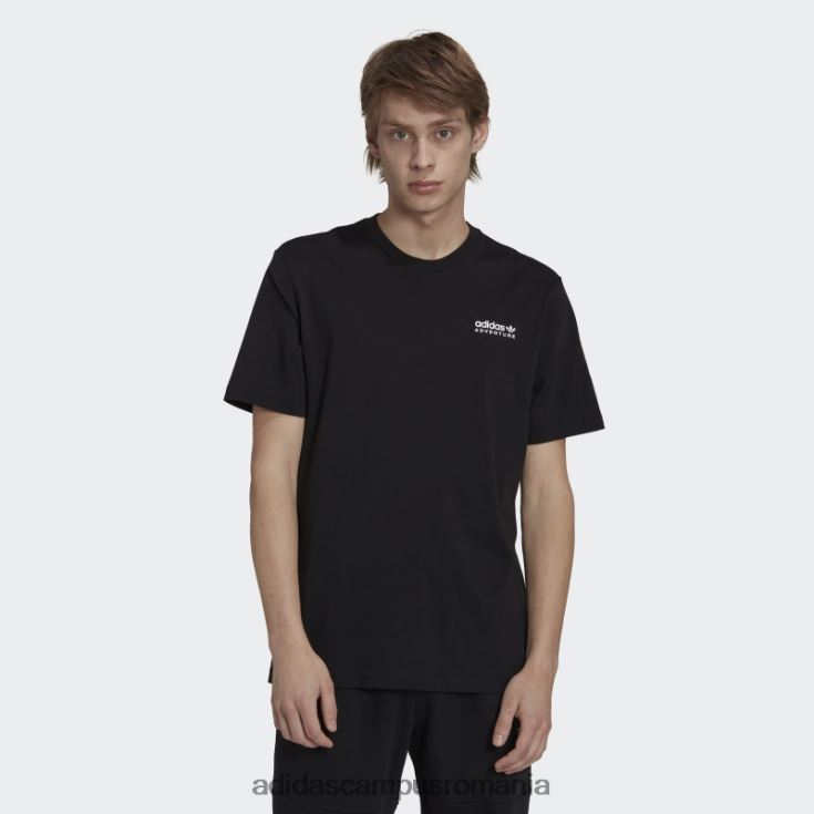 adidas campus romania tricou negru aventura munte spate fierbinte bărbați negru J266N220371