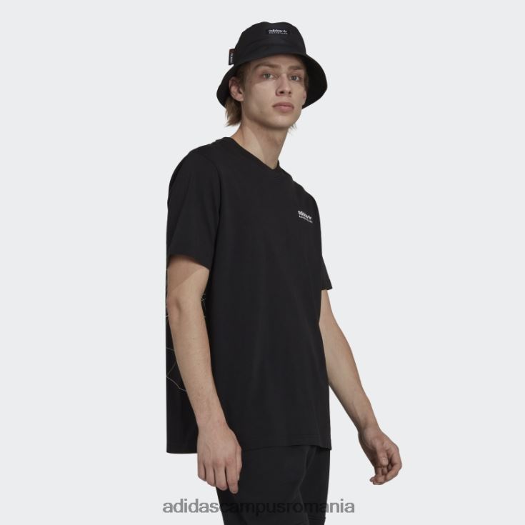 adidas campus romania tricou negru aventura munte spate fierbinte bărbați negru J266N220371
