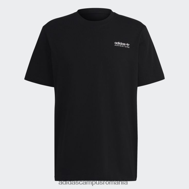 adidas campus romania tricou negru aventura munte spate fierbinte bărbați negru J266N220371