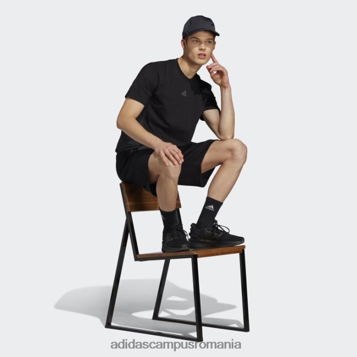 adidas campus romania tricou negru de evadare a orașului adidas bărbați negru J266N220373