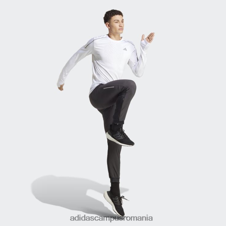adidas campus romania tricou pentru alergare rapid cu mânecă lungă alb bărbați alb J266N220546