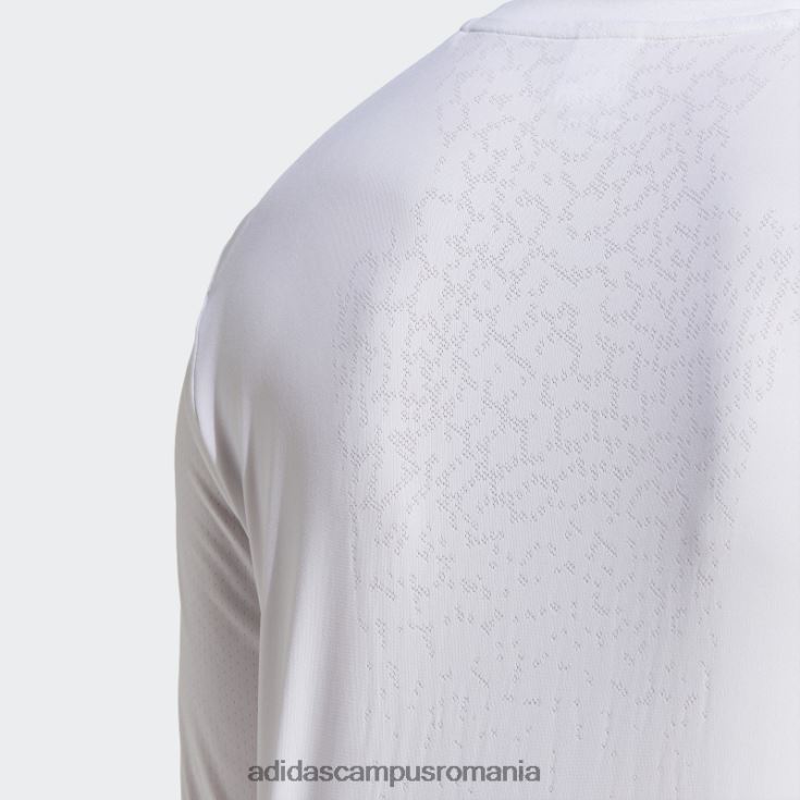 adidas campus romania tricou pentru alergare rapid cu mânecă lungă alb bărbați alb J266N220546