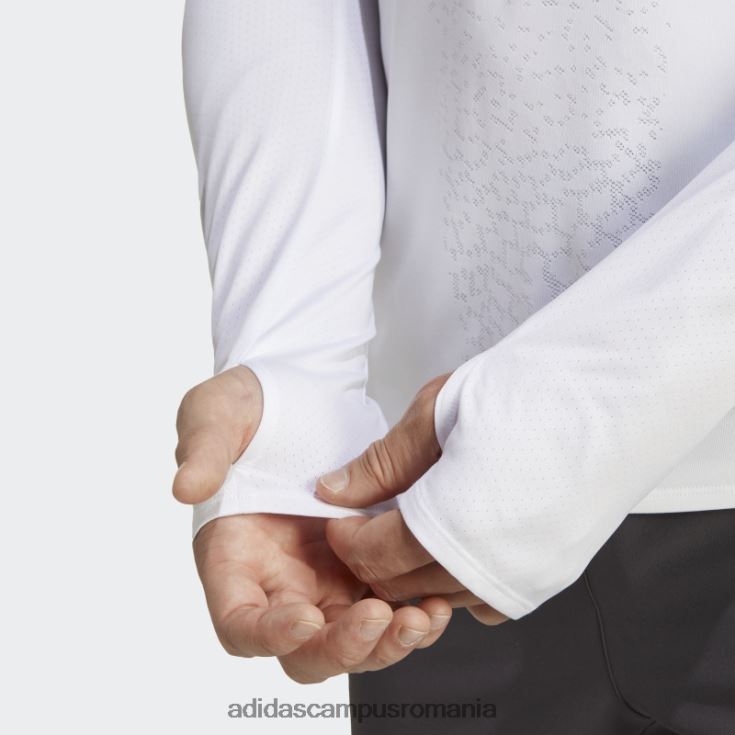 adidas campus romania tricou pentru alergare rapid cu mânecă lungă alb bărbați alb J266N220546