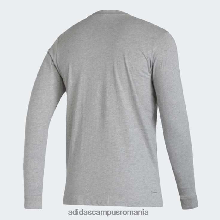 adidas campus romania tricou prădători gri mediu bărbați gri mediu/nhl-npr-51q J266N220671