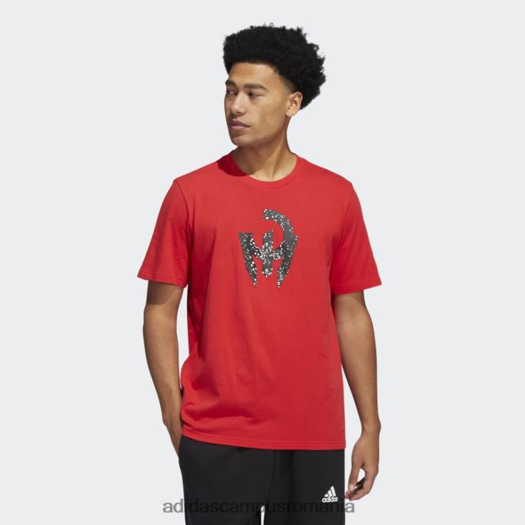 adidas campus romania tricou roșu Mahomes bărbați roșu J266N220290