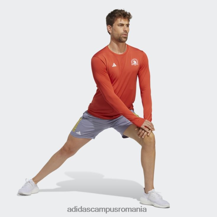 adidas campus romania tricou roșu de alergare boston marathon 2023 cu mânecă lungă adidas bărbați roșu J266N220367
