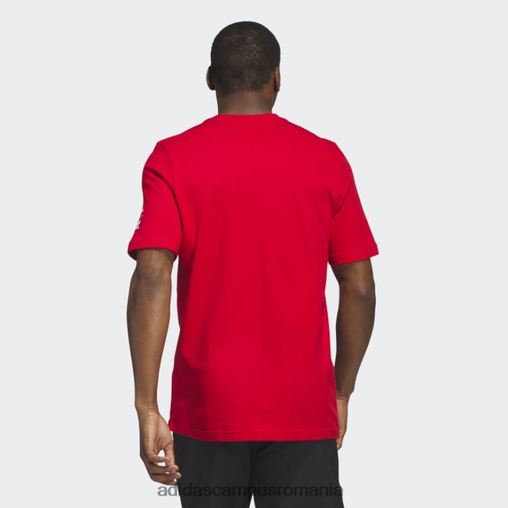 adidas campus romania tricou roșu red wings playmaker bărbați roșu/multi J266N220501